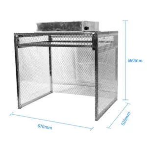 TBK 805 Dust Free Room Aluminum Work bench with Anti-static Curtains Iron Workbench Exhaust Fan