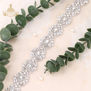 الفضة حجر الراين حزام الزفاف وصيفه الشرف كريستال شاح حزام ثوب الزفاف النساء اللباس - Product Image 2