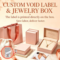 Boîte cadeau de luxe pour bijoux avec sceau anti-contrefaçon VOID, emballage personnalisé pour collier et bracelet, vente en gros