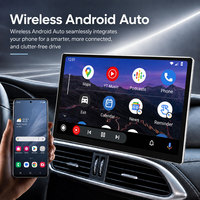Reproductor Multimedia para Auto de 13 Pulgadas con Linux 5.4, CarPlay Inalámbrico, Android Auto, Sistema de Infoentretenimiento Universal para Auto, Radio para Auto
