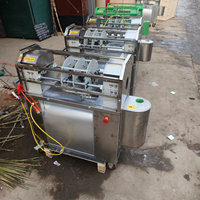 Automatische suikerriet schil- en snijmachine