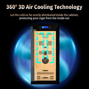 Gabinete para Cigarros Eléctrico con Control Remoto WIFI para Teléfono Móvil, con Cerradura de Huella Digital, Humedad y Temperatura Constantes - Product Image 5