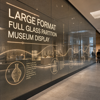 Pantalla LED Transparente de Gran Formato para Museos, Proyectos de Mamparas de Vidrio y Exhibiciones en Paredes de Vidrio