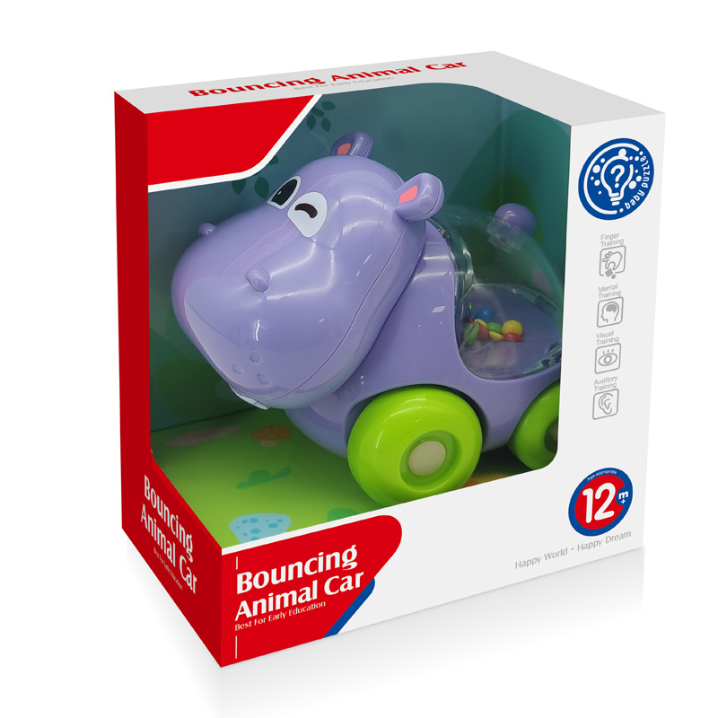 Omquot Jouet d'apprentissage pour bébé, Téléphone, Voiture, Joli Lapin de Dessin animé, Machine de Jeu éducatif pour L'éducation Précoce, Matière Plastique (Bleu