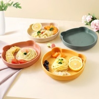 Nouvel Arrivage Assiette d'alimentation pour bébé en silicone de qualité alimentaire sans BPA Assiette à dîner en silicone avec ventouse