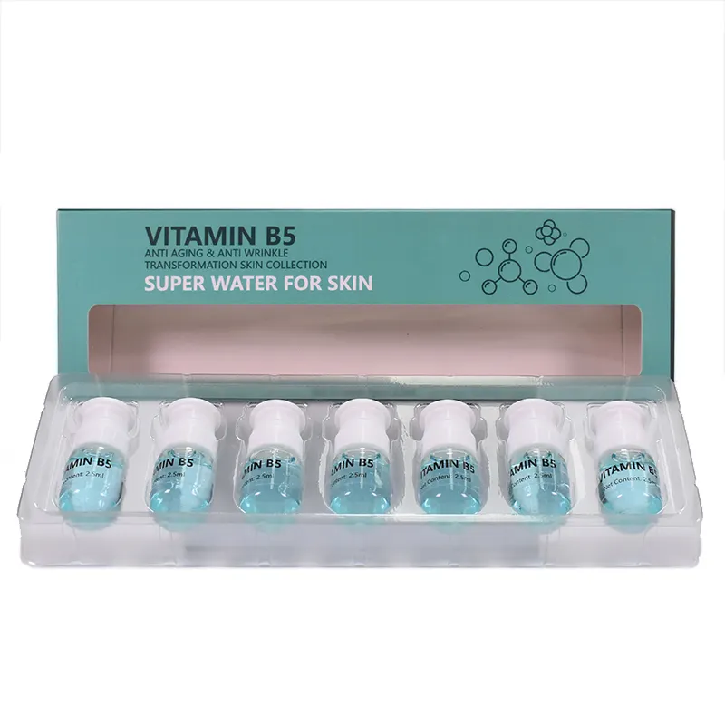 Produits phares Sérum pour le visage hydratant blanchissant à base d'huile de vitamine b5 de marque privée