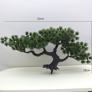 Seizoen Mini Kunstmatige <span class=keywords><strong>Bonsai</strong></span> Groene Pijnboom Plastic Potten Thuis Kantoortafel Decor Bruiloft Thanksgiving Modern Luxe Design - Product Image 6