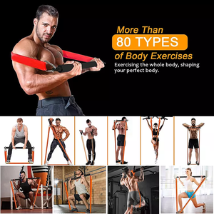 <span class=keywords><strong>Bandes</strong></span> <span class=keywords><strong>élastiques</strong></span> d'exercice avec logo personnalisé avec poignées et ancre de porte Barre de Pilates de <span class=keywords><strong>musculation</strong></span> réglable avec <span class=keywords><strong>bandes</strong></span> de résistance - Product Image 2
