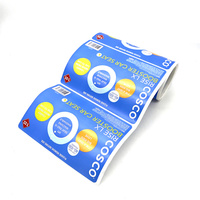 Vente en gros d'autocollants en rouleau en PVC adhésifs personnalisés Étiquettes d'emballage professionnel étanches avec impression de logo