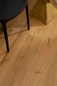 Plancher en bois d'ingénierie à trois couches en chêne américain, liquidation, couleur jaune chaud, géothermique, 5G, grand système de verrouillage, chauffage au <span class=keywords><strong>sol</strong></span> spécial - Product Image 4