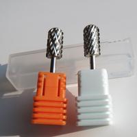 Cabezal de molienda de acero de tungsteno plateado 2XC/3XC/4XC Brocas de carburo para uñas Broca de carburo de uñas de barril grande redondeada