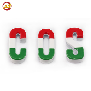 Metal slider <b>letter</b> set, available in red, white, green, perfect for decoration, craft projects, and customization - Product Image 2