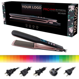 Mac Salon kiểm soát nhiệt độ LCD hiển thị kỹ thuật số Titan phẳng sắt chuyên nghiệp tạo kiểu tóc thẳng nhanh nhiệt ép - Product Image 5