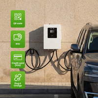 EVEGO Nouveau chargeur rapide mural double pistolet OCPP 2.0.1 DC 40kW avec compteur intelligent et écran tactile 7 pouces pour véhicules électriques