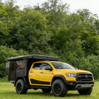 YBS05 Camper pop-up pour camionnette avec salle de bain, camping-cars pour pick-up pour voyages en plein air