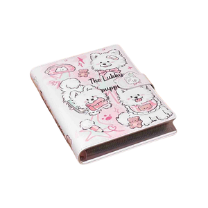 LEADER PA039 <span class=keywords><strong>Album</strong></span> <span class=keywords><strong>photo</strong></span> en cuir PU imperméable et durable de 3 pouces, écologique, avec pochettes en PP à motif <span class=keywords><strong>chien</strong></span>, organisateur de cartes et photos - Product Image 1