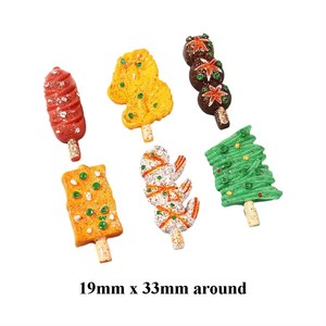 Cabujones de resina con parte posterior plana de comida de barbacoa en miniatura artesanal de alta calidad para bricolaje para recuerdos estilo artificial - Product Image 3