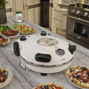 Hot bán thương mại 1200 Wát điện xách tay Countertop bánh pizza Maker Lò nướng với Baking đá Pan - Product Image 2