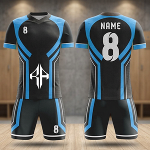 Maillots de football d'entraînement personnalisés respirants à séchage rapide à manches courtes pour l'été 100% polyester Service OEM avec logo personnalisé - Product Image 6