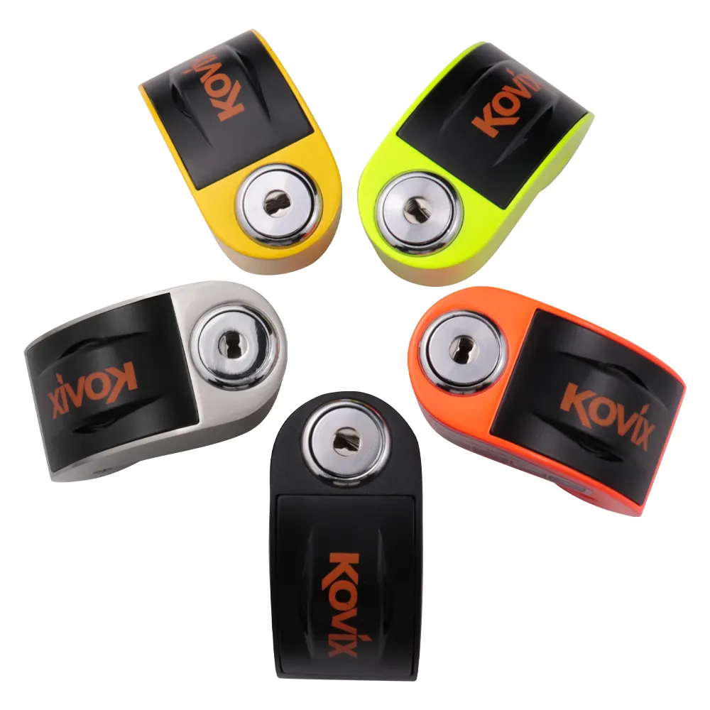 KOVIX motosiklet tekerleği disk alarmı disk fren kilit su geçirmez anti-hırsızlık Alarm kilidi 120db Loud motosiklet kilidi güvenliğini sağlamak