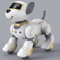 Perro Robótico Eléctrico Inteligente Interactivo por Voz, de Plástico, Sensible al Tacto, con Canciones y Bailes, Programable, Juguete Educativo Transfronterizo