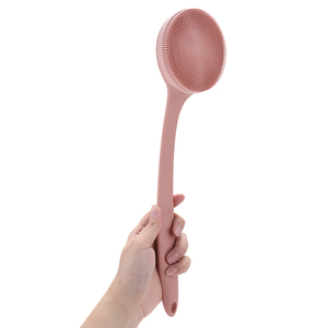 Multi-Function Silicone Body Brush Long Plastic <strong>Exfoliator</strong> with Detachable Heads <strong>Simple</strong> Style for Body Use Eco-Certified - Product Image 2