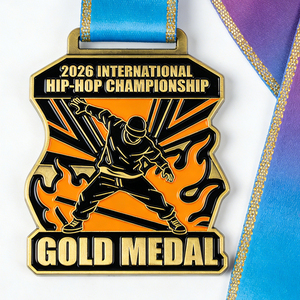 Médaille de skateboard sportive personnalisée avec logo sur mesure, ruban métallique, pour fabricants, modèle Valedictorian 2026 - Product Image 2