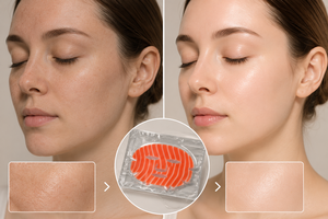 Masque en gelée de collagène bio pour un éclat de verre, masque facial au collagène rose et <span class=keywords><strong>ADN</strong></span> de saumon PDRN - Product Image 5