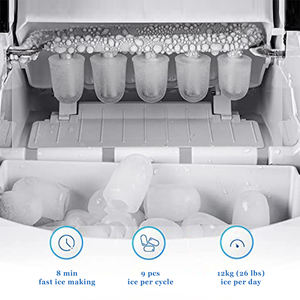 Aidear 12KG Machine à glaçons <span class=keywords><strong>de</strong></span> comptoir portable mini Machine à glaçons pour la maison - Product Image 4