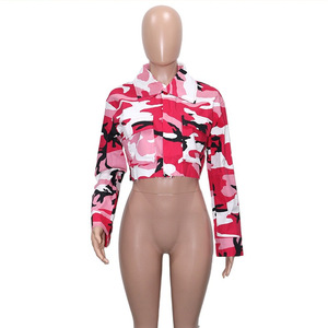 Nouveaux produits 2026 – Blouson décontracté camouflage pour <span class=keywords><strong>femme</strong></span> avec poches avant – Manteaux pour femmes - Product Image 6