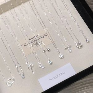 Plata de ley joyería de moda collares colgantes gargantilla corazones joyas al por mayor para mujer - Product Image 1