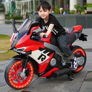 มอเตอร์ไซค์ไฟฟ้าสำหรับเด็ก รุ่นใหม่ล่าสุด ปี 2024 ขนาดใหญ่ คุณภาพสูง ล้อสามล้อ พร้อมไฟแฟลช ใช้พลังงานแบตเตอรี่ เหมาะสำหรับเด็กอายุ 10 ปี - Product Image 6