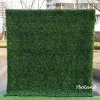 H127 Groene planten, witte hangende bloemen, gesimuleerde gecodeerde versterkte stof bloemenwand achtergrond bruiloftdecoraties