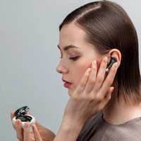 Montre connectée tendance avec écouteurs 2-en-1, suivi d'activité, fréquence cardiaque, sommeil, réveil, NFC, écran HD, appels Bluetooth, sport, magnétique