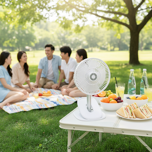 2026 Retractable USB Desk <strong>Fan</strong> Light Mountable Wall Portable <strong>Rechargeable</strong> USB Clip <strong>Fan</strong> Remote Control for Household Outdoor Use - Product Image 4