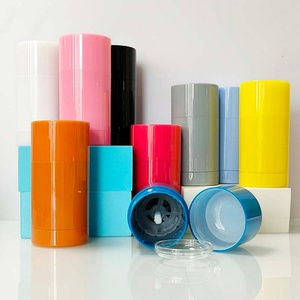 AS Rubber Finishing 75ml Matte Black pink Stick Deodorant <b>Container</b> Cosmetic Deodorant Bottle Packaging - Product Image 2