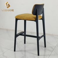 Tabourets de cuisine haut en bois de luxe chaises de bar pour table de bar de cuisine et ensemble de chaises de cuisine tabouret de bar moderne