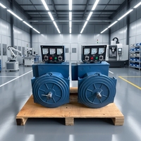 Alternateur triphasé sans balais OEM 50 kW, double roulement, 400 V 50/60 Hz avec AVR, 100 % cuivre
