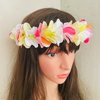 Kain bunga Headleis buatan bunga Plumeria Pulau Frangipani Tiare Hibiscus Headband menari pesta aksesoris