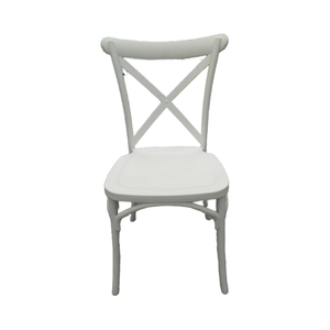 <span class=keywords><strong>Sedie</strong></span> Chiavari impilabili in resina effetto <span class=keywords><strong>legno</strong></span> <span class=keywords><strong>bianco</strong></span>, faggio e rovere, per bistrò, sala da pranzo, noleggio, matrimoni, con schienale a croce (X Crossback) - Product Image 6