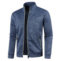 Promotion Veste de sport de course pour hommes Full Zip Workout Athlétique Polyester-Coton Fitness/Vestes régulières pour l'entraînement