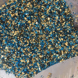 Flocons de dorure métalliques <span class=keywords><strong>color</strong></span>és 10G flocons de feuille d'or brillants pour bricolage résine artisanat ongles décor peinture Arts - Product Image 5