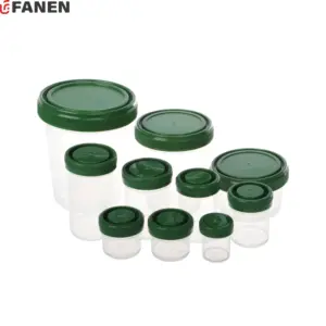 Fanen Laboratory Disposable Sterile PP Specimen Container Plastic Sampling Cups 20ml 40ml 60ml