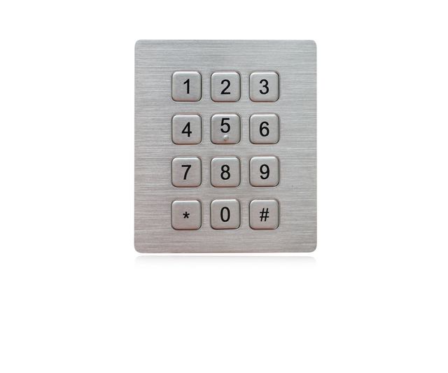 USB RS232 interface IP65 metal numeric keypad