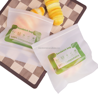 Sacs à sandwich en plastique biodégradables compostables à fermeture éclair personnalisés en usine pour la conservation des collations