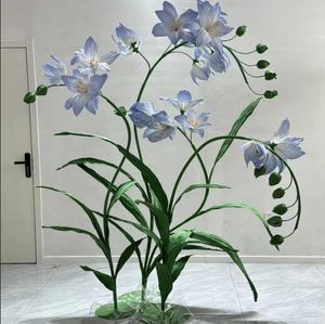 Fleurs géantes en papier M-G06 avec support, décoration pour mariage, toile de fond pour fête, fleurs artificielles géantes en <span class=keywords><strong>EVA</strong></span> - Product Image 5