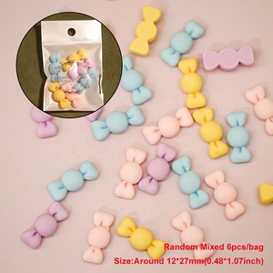 Paso Sico 3D Kawaii dibujos animados piruleta <span class=keywords><strong>uñas</strong></span> encantos Arco Iris diseños mixtos aleatorios DIY manicura accesorios Material <span class=keywords><strong>de</strong></span> resina - Product Image 4