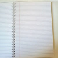 Offre Spéciale A4 Cahier a Spirale Notebook 200 Pages 8mm Line for School Notebook