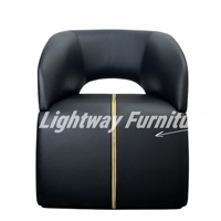 Fauteuil lounge moderne en cuir véritable à imprimé léopard, fauteuil de salon et de bureau, design de luxe léger