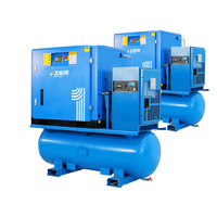 Compresseur à vis industriel 15KW haute pression 16 bars, compresseur d'air à vis combiné avec réservoir et sécheur